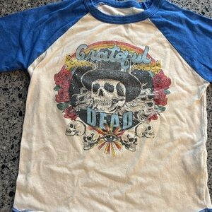 Rowdy Sprout Grateful Dead Tee - Blue and Cream